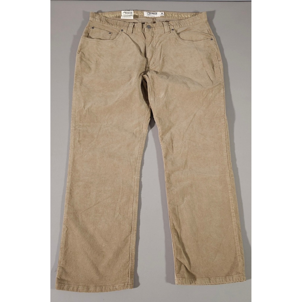 Mountain Khakis Corduroy Pants Mens 40x30 Tan Classic Fit Straight Leg Stretch